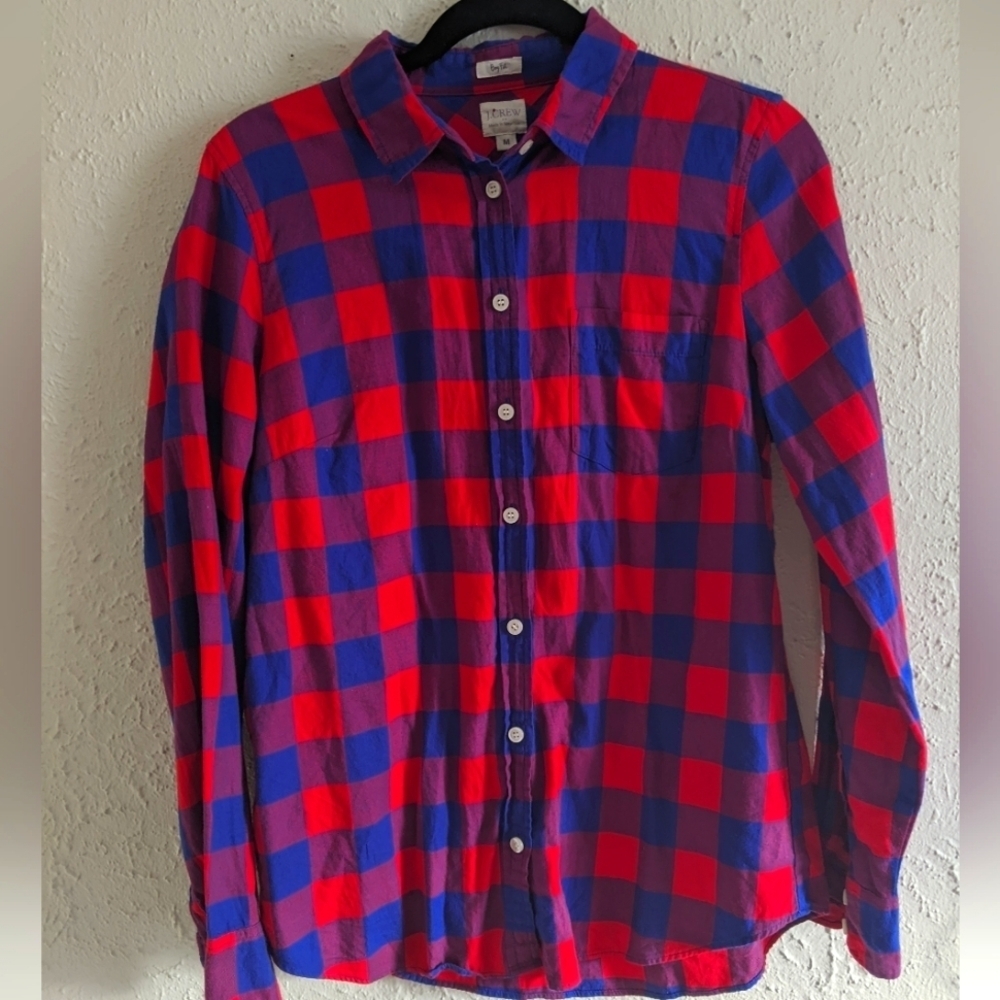 J. Crew Boy Fit Buffalo Plaid Shirt